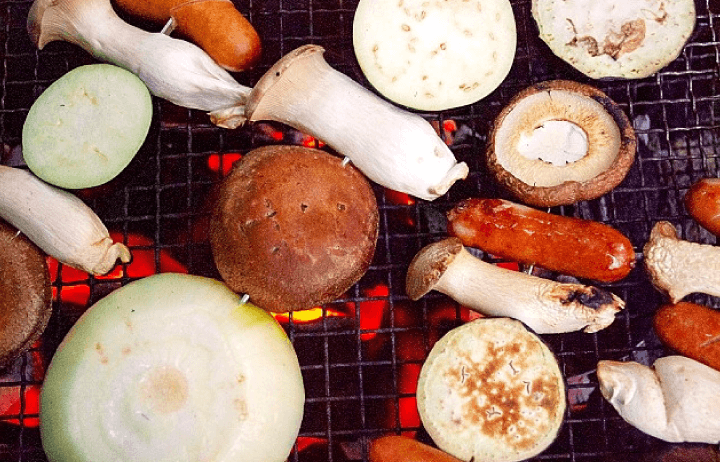 バーベキューの様子